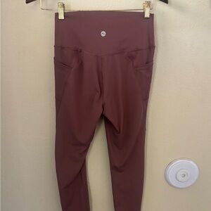 Maroon/browish High-Waisted Leggings